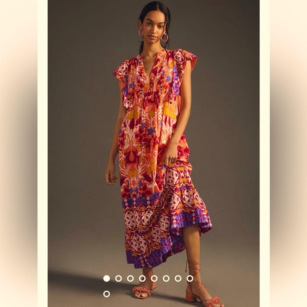 Anthropologie Mauve The Cassandra Maxi Dress